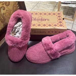 NIB Skechers cozy life sweet walk puffy pink closed shoe sandals size 8.5 wide 🌸